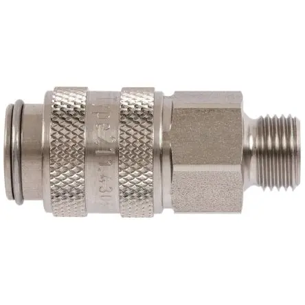 Produktfoto 1 von Legris Pneumatische Schnellsteckkupplung, Edelstahl 1/8 in Buchse, Stecker, 16mm