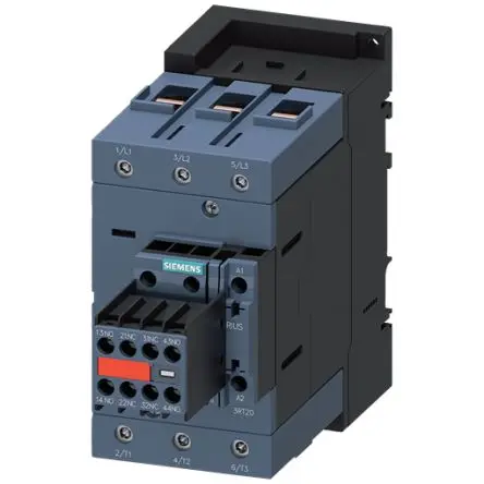Produktfoto 1 von Siemens 3RT2 Schütz 230V-Spule, 3-polig, 690V / 130 A 230V 55 kW Schließer/Öffner Multifunktion 2-Hilfskontakte