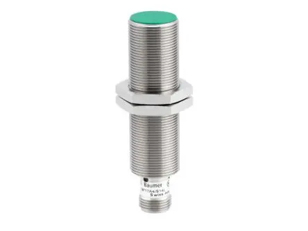Produktfoto 1 von Baumer IFRM 18P37A4/S14L M18 Induktiver Näherungssensor, Gewinderohr PnP / 200mA 8 mm, IP67 30 V dc