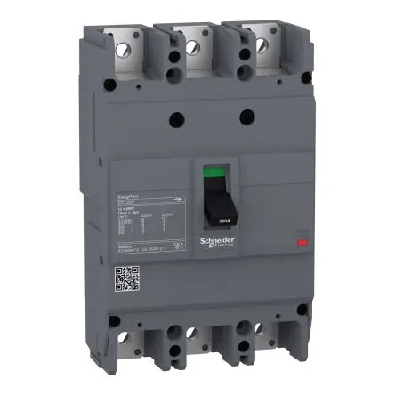 Produktfoto 1 von Schneider Electric EasyPact EZC250F, Kompaktschutzschalter 3-polig, 100A Feststehend / Abschaltvermögen 18 kA 550V ac