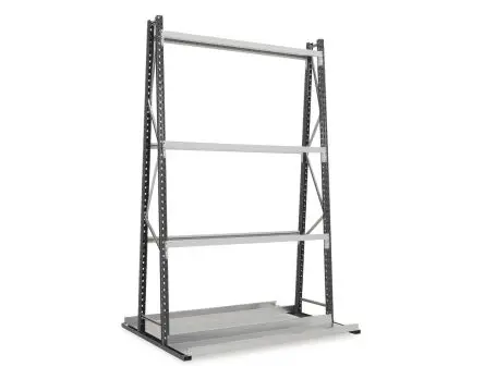 Produktfoto 1 von Manorga Aufbewahrungsregal Typ Stapelgestell aus Stahl in Grau, 130 kg, 2500 mm x 1500mm x 340 mm