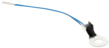 Produktfoto 1 von TDK B57703M Thermistor 5 kΩ, NTC, 50 s 17.5 mm, 4.4 %/°C 8.5 mm, Einschaltstrombegrenzung 6.5 mm, Toleranz 2 %, 150 mW