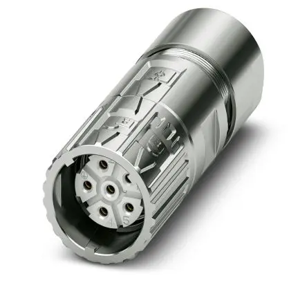 Produktfoto 1 von Phoenix Contact M23 PRO 2 mm M23 Rundsteckverbinder Buchse 6-polig Buchse 30A Kabel IP66, IP68, IP69K