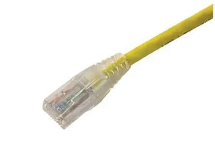 Produktfoto 1 von HellermannTyton Connectivity Category 6 Unshielded Patch Leads Kat. 6 Ethernet-Kabel, 10 m, Gelb, A RJ45 Ungeschirmt,