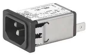Schurter 1A C14 IEC-Steckverbinder Stecker, 250V ac, Einrastmontage Schnellverbindung