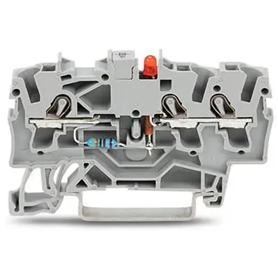 Produktfoto 1 von WAGO TOPJOB S Bauteil-Anschlussklemmenblock 1 Grau, 2.5mm² Einsteck-Anschluss