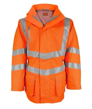 Liscombe HVRJ Unisex Warnschutzjacke Orange, Größe M