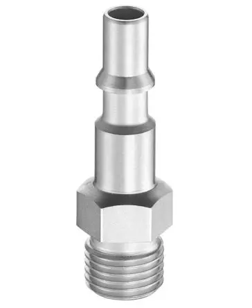 Produktfoto 1 von PREVOST Stecker für pneumatische Schnellkupplung, Behandelter Stahl 1/4 in Stecker, BSP