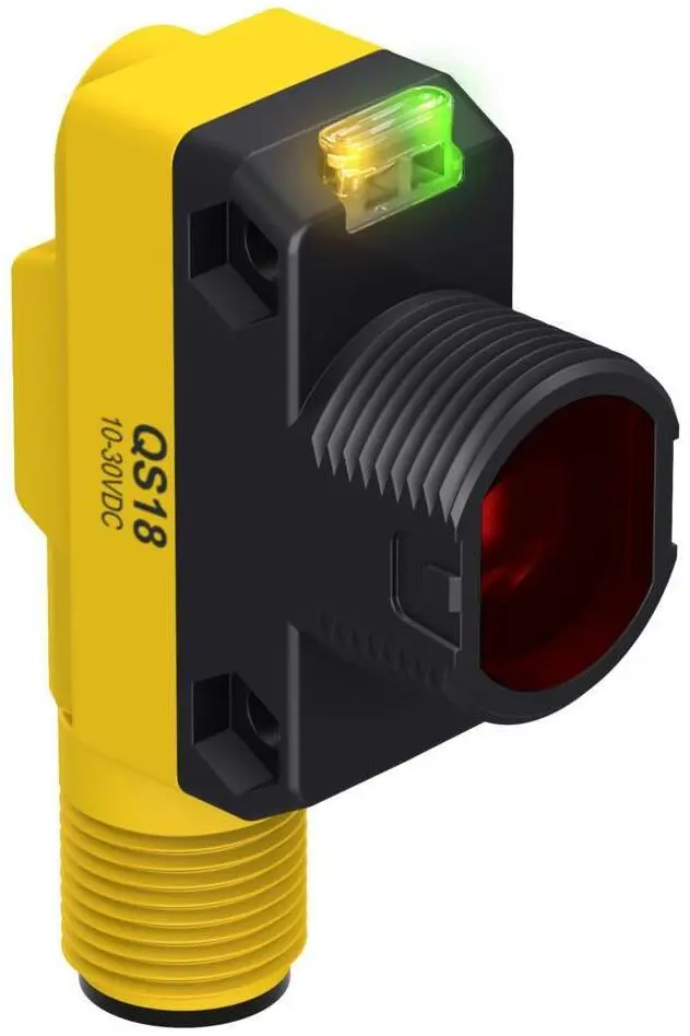 Produktfoto 1 von Banner Rechteckig Optischer Sensor, Retroreflektierend, Bereich 3000 mm, PNP Ausgang, Integral QD, Hell-/dunkelschaltend