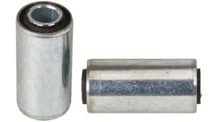 FIBET Naturgummi Zylindrisch Gummipuffer, Außen-/Innengewinde Puffer Bohrung 10 mm M10 128.8 daN, Ø 40 mm x 60 mm, 60