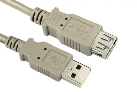 Produktfoto 1 von RS PRO Stecker IC-Buchse USB-Kabel, USB Typ A Buchse / USB Typ A, 1 m USB 2.0 Beige