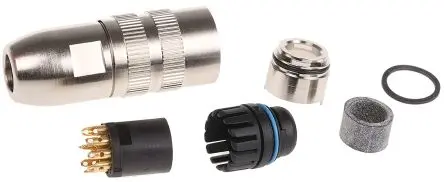 Produktfoto 1 von Lumberg 322 M16 DIN-Buchse Gerade 8-polig, DIN EN 60529, 60V ac 5A IP68 Kabel, Mit Gewinde Buchse