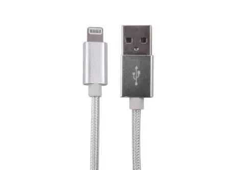 Produktfoto 1 von RS PRO Stecker USB-Kabel, USB Typ A Stecker / Lightning, 2 m USB 2.0 Weiß