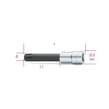 Produktfoto 1 von BETA 12.7 mm 12XL mm Sechskant Schraubbit, Sechskant, 1-teilig, 240mm