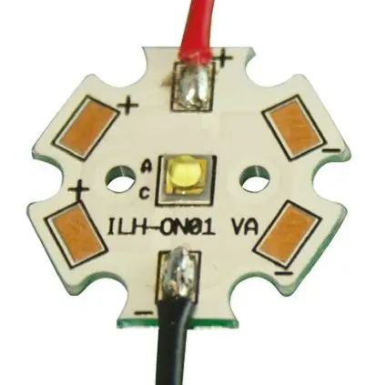 Intelligent LED Solutions LED-Array OSLON Square 1+ PowerStar Warmweiß, 1-LEDs, Ø 20 mm Außen-ø 220 lm-Typ, 2700k 2 mm