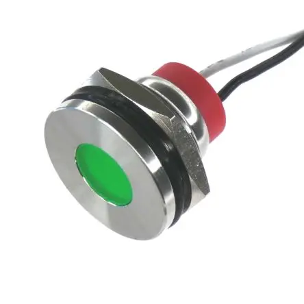 Produktfoto 1 von CML PL19SL Edelstahl-Panel-Leuchte Grün Panel-LED, Draht 240V 19 mm, IP67
