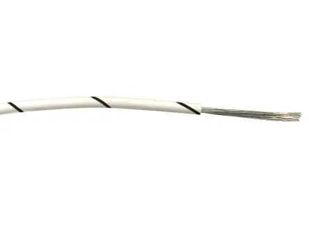 Produktfoto 1 von RS PRO Schaltdraht, 20 AWG 100 m Schwarz, Weiß Ø 1.65 mm 16 Litzen Polyvinylchlorid