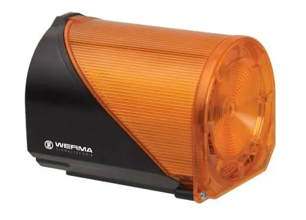 Produktfoto 1 von Werma 444 LED, Filament/Warnsummer-Licht Beacon-Sounder-Kombination 48V Gelb IP65 Basis, Wand / 92 dB 114 dB @ 1m