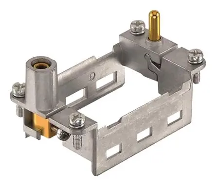 Produktfoto 1 von HARTING HAN Modular Klapprahmen für HMC-Steckverbinder mit 3 Modulen, Kapuze, Gehäuse, Stecker/Buchse, Oben, 2-polig, 10