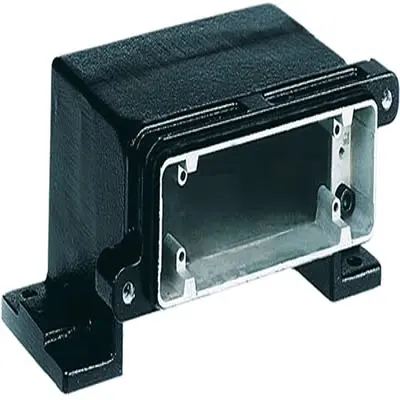 Produktfoto 1 von HARTING Han HPR Oberflächenmontiertes Gehäuse Schraubbefestigung, Oberfläche 24B Haube für obere Kabeleinführung, IP65,