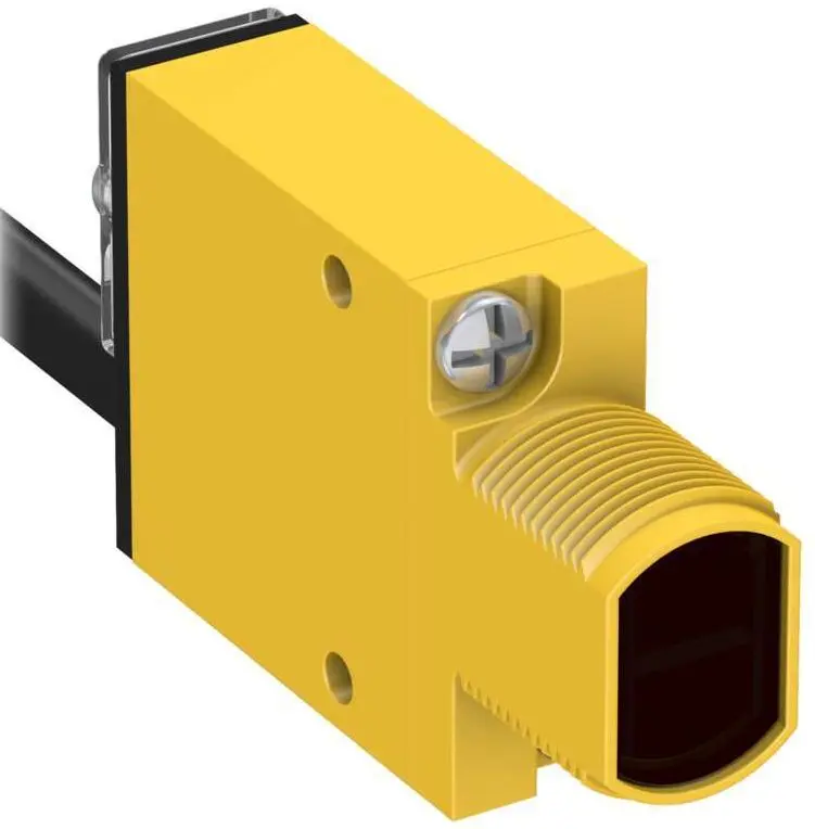 Produktfoto 1 von Banner Rechteckig Optischer Sensor, Dagegen, Bereich 3 m, NPN/PNP Ausgang, Anschlusskabel, Hell-/dunkelschaltend