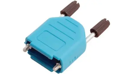 Encitech Connectors 6353 D-Sub-Gehäuse Gerade, 9-polig, Schwarz, aus Kunststoff