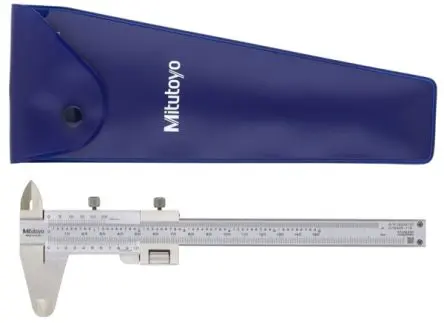 Produktfoto 1 von Mitutoyo 130 mm Analog Nonius Metrisch, Zoll Messschieber / ±0.03 mm 0.02 mm, ISO-kalibriert