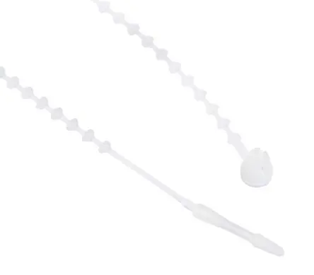 Produktfoto 1 von RS PRO Nylon 6.6 Kabelbinder Nicht lösbar Weiß 1.8mm x 143 mm