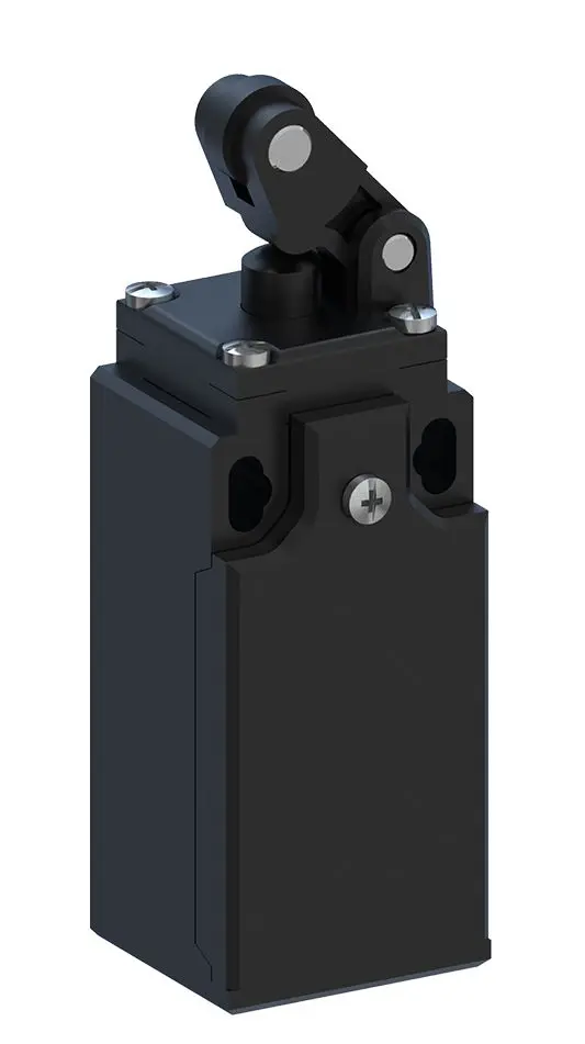 Produktfoto 1 von RS PRO Endschalter, Rollenhebel-Stößel, 1 Schließer/1 Öffner, IP 67, Thermoplast, 10A