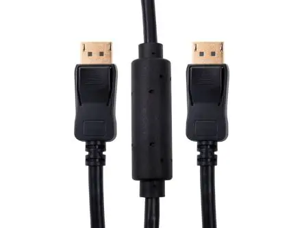 Produktfoto 1 von RS PRO, Stecker RS PRO DisplayPort-Kabel A DisplayPort B DisplayPort - Stecker, 25 m Polyvinylchlorid