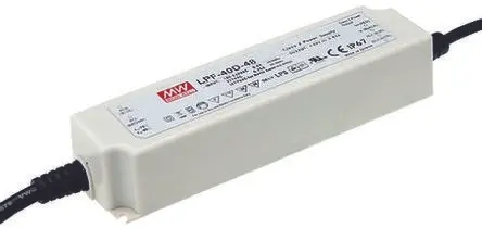 Produktfoto 1 von MEAN WELL LED-Treiber, 40.32 W 305 V ac, 90 V ac, 127V dc, 431 V dc LED-Treiber 0.48A, Ausgang 48V 1 bis 10 V