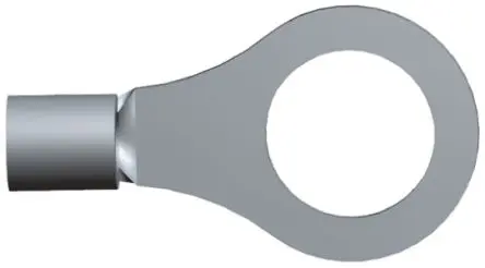 Produktfoto 1 von TE Connectivity Solistrand Ringkabelschuh, Unisoliert 12 AWG, 10 AWG max.AWG, aussen ø 15.06 mm, innen ø 9.91 mm, M10