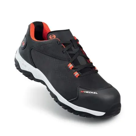 Produktfoto 1 von Heckel MACSOLE SPORT Herren Sicherheitsschuhe Schwarz, Weiß Videosignal, Größe 48 / UK 13