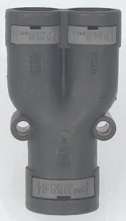 Produktfoto 1 von PMA VYD Polyamid 6 Kabelrohr Befestigung Y-Stecker 12 mm;12 mm;17 mm Schwarz IP66