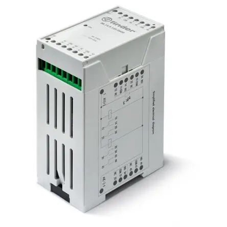 Produktfoto 1 von Finder Relais 24V dc Spule 1-poliger Umschalter DIN-Hutschiene 8A 1 W