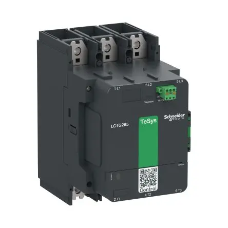 Produktfoto 1 von Schneider Electric TeSyS G Schütz 100V ac, 250 V ac-Spule, 3-polig, 300V / 385 A 100V ac, 250 V ac 1 Schließer/1 Öffner