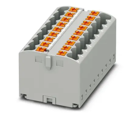 Produktfoto 1 von Phoenix Contact PTFIX Verteilerblock 24A Grau 18-polig