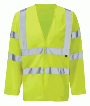 Liscombe Gelb 3XL 100 % FR-behandeltes Polyester-Trikot Warnweste, Klettverschluss