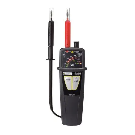 Produktfoto 1 von Chauvin Arnoux CA 742 IP2X LED Spannungsprüfer, 690 V ac, 750 max. Durchgangsprüfung Batterie CAT IV