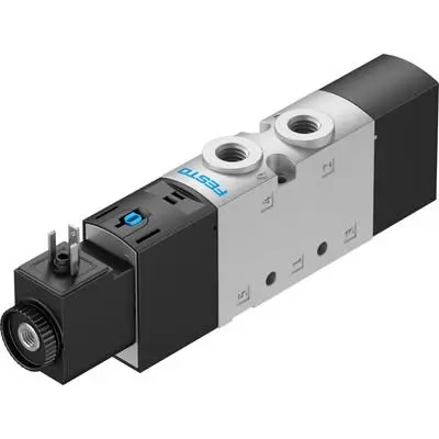 Produktfoto 1 von Festo Monostabil, 5/2 VUVS Pneumatisches Magnetventil NPT, Elektrisch-betätigt 24V dc