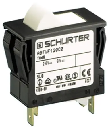 Produktfoto 1 von Schurter TA45 Leitungsschutzschalter, 2-polig, TA35 Panel, 12A, Warm