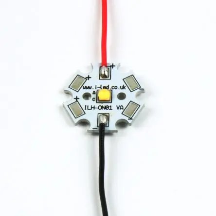 Produktfoto 1 von Intelligent LED Solutions Rundes LED-Array OSLON Signal Grün, 1-LEDs, Ø 20 mm Außen-ø  71 lm-Typ 2 mm