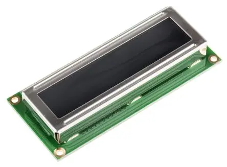 Produktfoto 1 von Displaytech 162D Monochrom LCD, Alphanumerisch LED Weiß 2 x 16, Hintergrund Schwarz, Parallel Interface