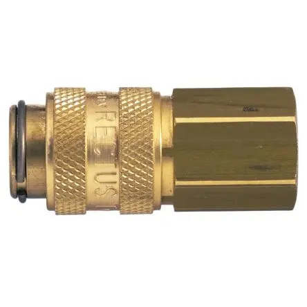 Produktfoto 1 von Legris Pneumatische Schnellsteckkupplung, Messing vernickelt 1/4 in Buchse, Niederdruckanschluss, 16mm