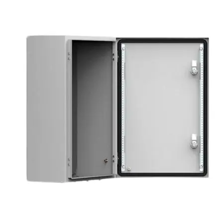 Produktfoto 1 von nVent HOFFMAN MMDP Schiebetürprofil B. 15mm L. 1.338 m Weichstahl für Gehäuse