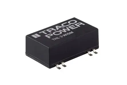 Produktfoto 1 von TRACOPOWER THL 3WISM DC/DC Konverter, 24V dc OUT 125 mA Oberfläche 36V dc 1.5 kV dc 3 W -40 °C 85 °C