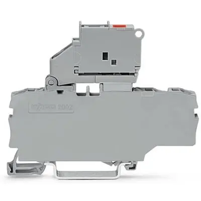 Produktfoto 1 von WAGO TOPJOB S Abgesicherter Anschlussklemmenblock 1 Grau, 2.5mm², 250V Einsteck-Anschluss Abgesichert IECEx/ATEX/CSA
