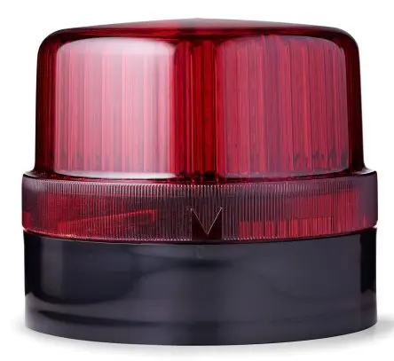 Produktfoto 1 von AUER Signal BLG LED Filament/Warnsummer Signalleuchte 24V ac/dc Rot Panel, Ø 120 mm x 102 mm IP65