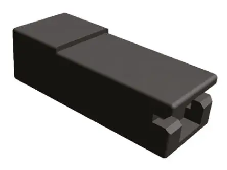 Produktfoto 1 von TE Connectivity AMP FASTON Crimpkontaktgehäuse, Gr. 6.35 mm, Stecker, Polyamid 66, B 6.35 mm, Natur, 1-polig