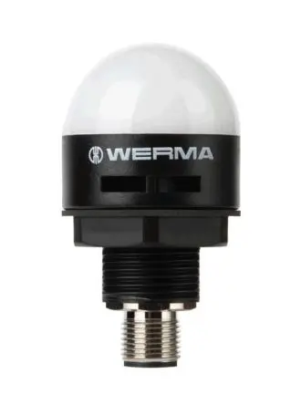 Produktfoto 1 von Werma MC35, Dauerbetrieb-Licht Signalleuchte 30V Mehrfarbig IP65, IP69K Eingebaut 80 dB @ 1m